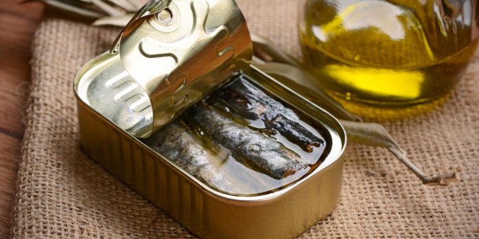 sardine all'olio di oliva in scatola