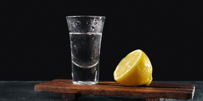 mexican tequila, or whiskey on a dark background the concept of a luxury alcoholic drink