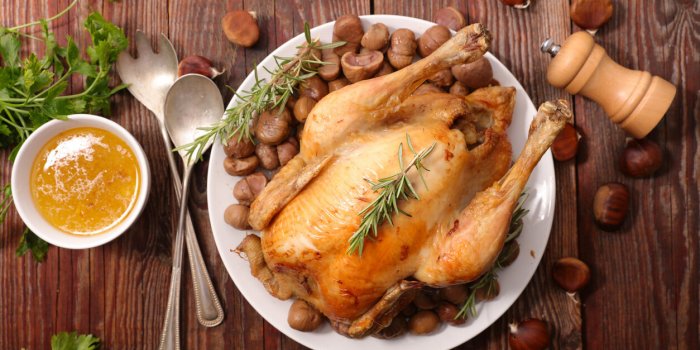 chicken and chestnut for christmas