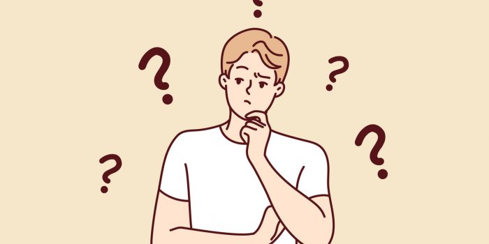 confused man wondering looking for problem solution pensive young guy frustrated with trouble thinking and brainstorming ...