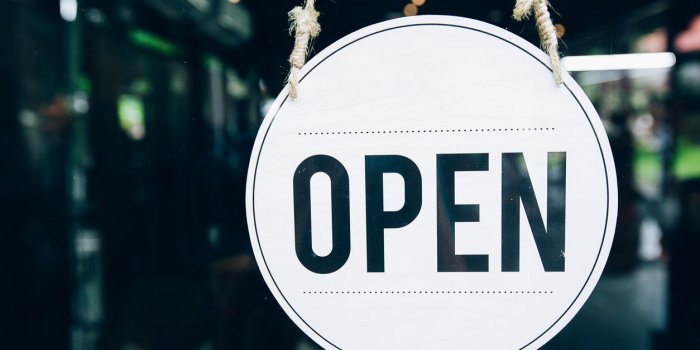 open sign at coffee cafe, lifestyle of people at coffee shop