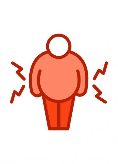 cushing's disease color line icon isolated vector element outline pictogram for web page, mobile app, promo