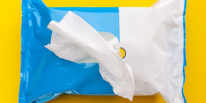 package of sani-wipes for disinfecting surfaces