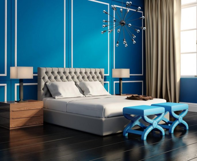 Pour mieux dormir la nuit il faut peindre vos murs en bleu
