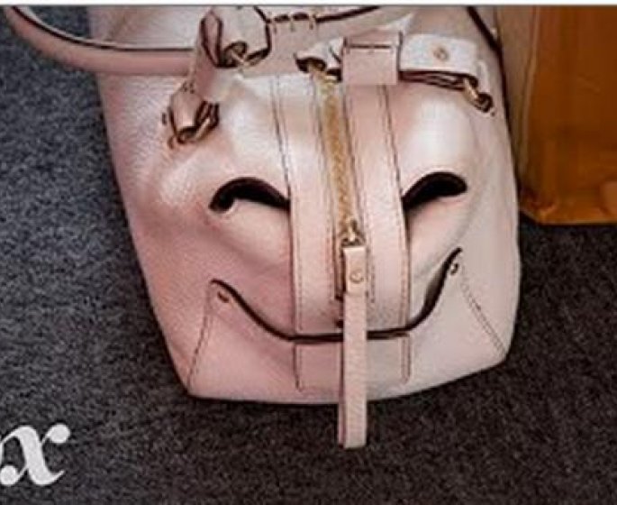 Pourquoi vous apercevez un visage sur ce sac ?