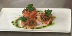 Pressee aux 2 saumons et aux herbes fraiches