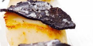 Saint-Jacques truffees a la fleur de sel