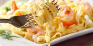Tagliatelles aux gambas
