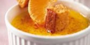 Creme brulee a l-orange et au pain d-epices