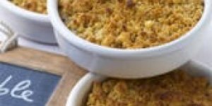 Crumble de maquereaux a la moutarde et au parmesan