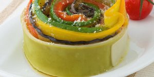 Lasagnes de legumes grilles au fromage Societe® a saupoudrer
