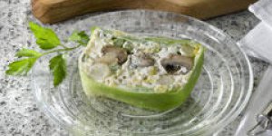 Terrine de poireaux et champignons