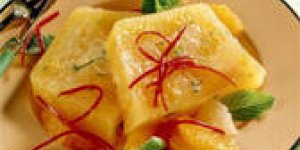 Terrine de pamplemousses et de clementines a la menthe