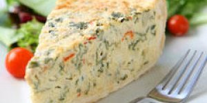 Quiche sans pate fromage et asperges