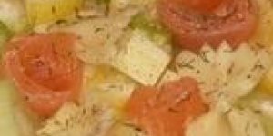 Celeri aux pommes et saumon