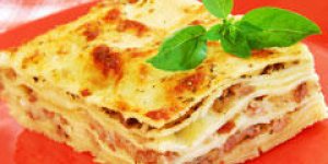 Lasagnes aux champignons et viande hachee