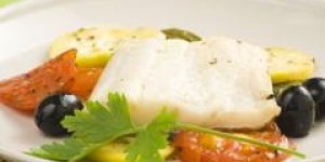 Pave de loup aux tomates et au vinaigre de Banyuls