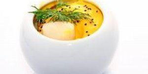 Verrine de veloute de potiron au lait de coco et curry