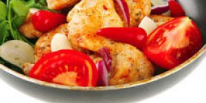 Escalopes de dinde aux tomates et poivrons