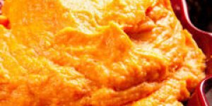 Parmentier a la patate douce rouge