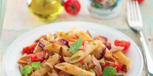 Penne au thon et aubergines La Baleine