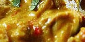Poulet a la vanille et au lait de coco epice