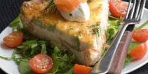 Quiche au saumon sans pate