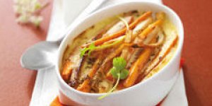 Gratin de carottes et panais au cumin