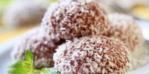 Truffes au chocolat et noix de coco