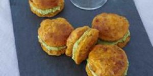 Whoopies tomates sechees et creme d-avocat