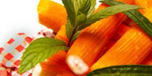 Surimi flambe au cognac