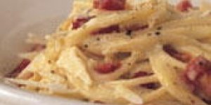 Tagliatelles a la carbonara