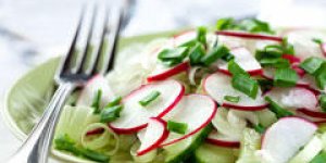 Salade de crevettes aux deux radis