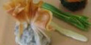 Croustillant de cabillaud et son millefeuille de legumes