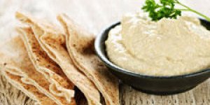 Pain pita a la mousse de saumon