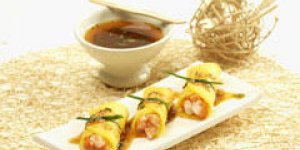 Cannelloni de mangue aux crevettes