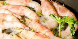 Queues de langoustines a la forestiere
