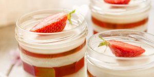 Panna cotta a la Gelee de Fraises 