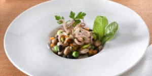 Feves aux lardons allegees