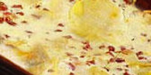 Gratin pommes de terre a la saussice de Strasbourg