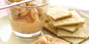 Verrines de crevettes au lait de coco