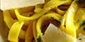 Tagliatelles aux cepes et au safran
