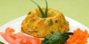 Gateau aux oeufs et aux epinards