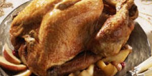 Dinde aux chataignes et aux pommes