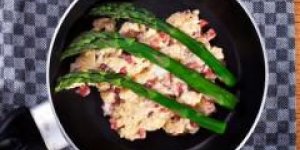 Oeufs brouilles aux asperges 