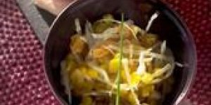 Salade de mais et rouleaux de jambon blanc par Maille