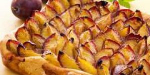 Tarte aux prunes allegee