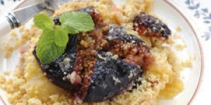 Crumble aux figues, au miel et aux epices