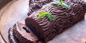 Buche de Noel tout chocolat