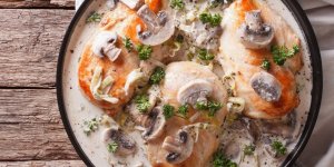 Filets de dinde a la creme de yaourt